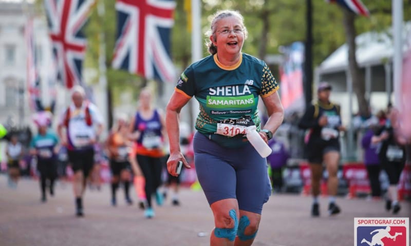 Sheila runs the London Marathon